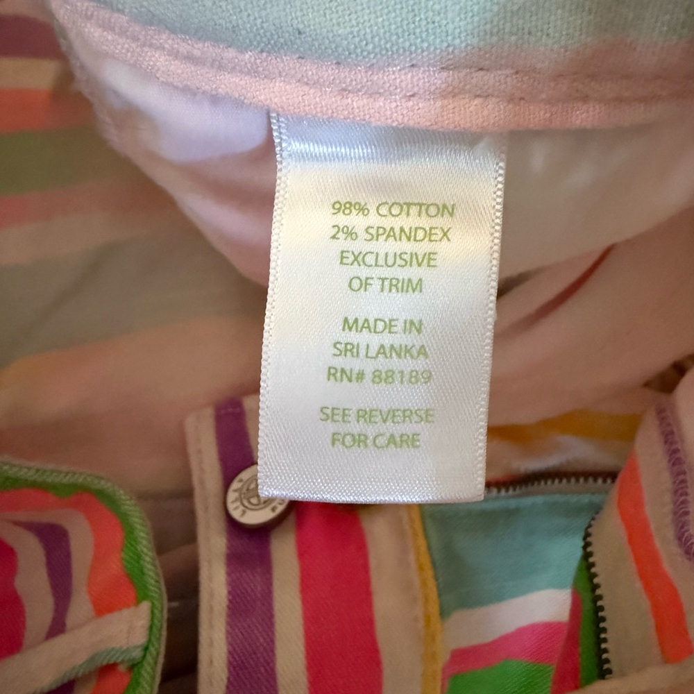 Lilly Pulitzer Worth Skinny Mini Zip Size 12 - Picture 5 of 5